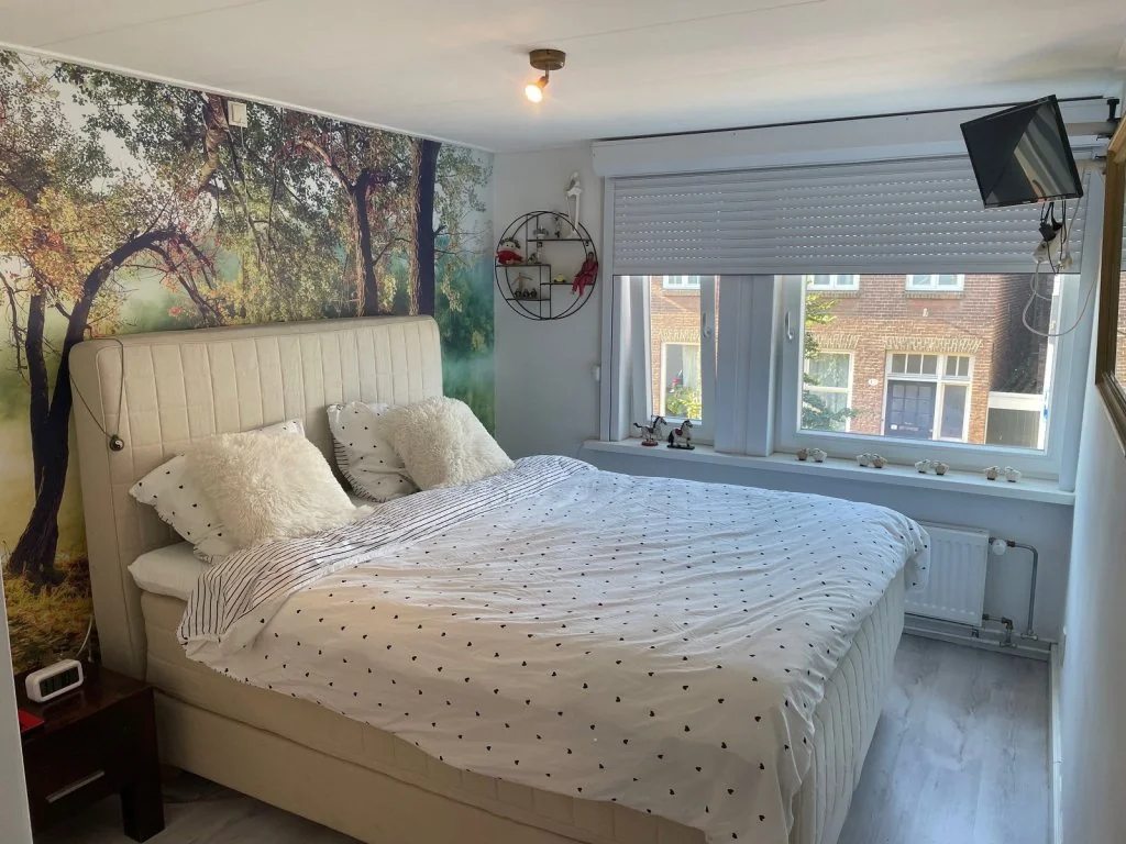 geblurde versie van de foto als achtergrond