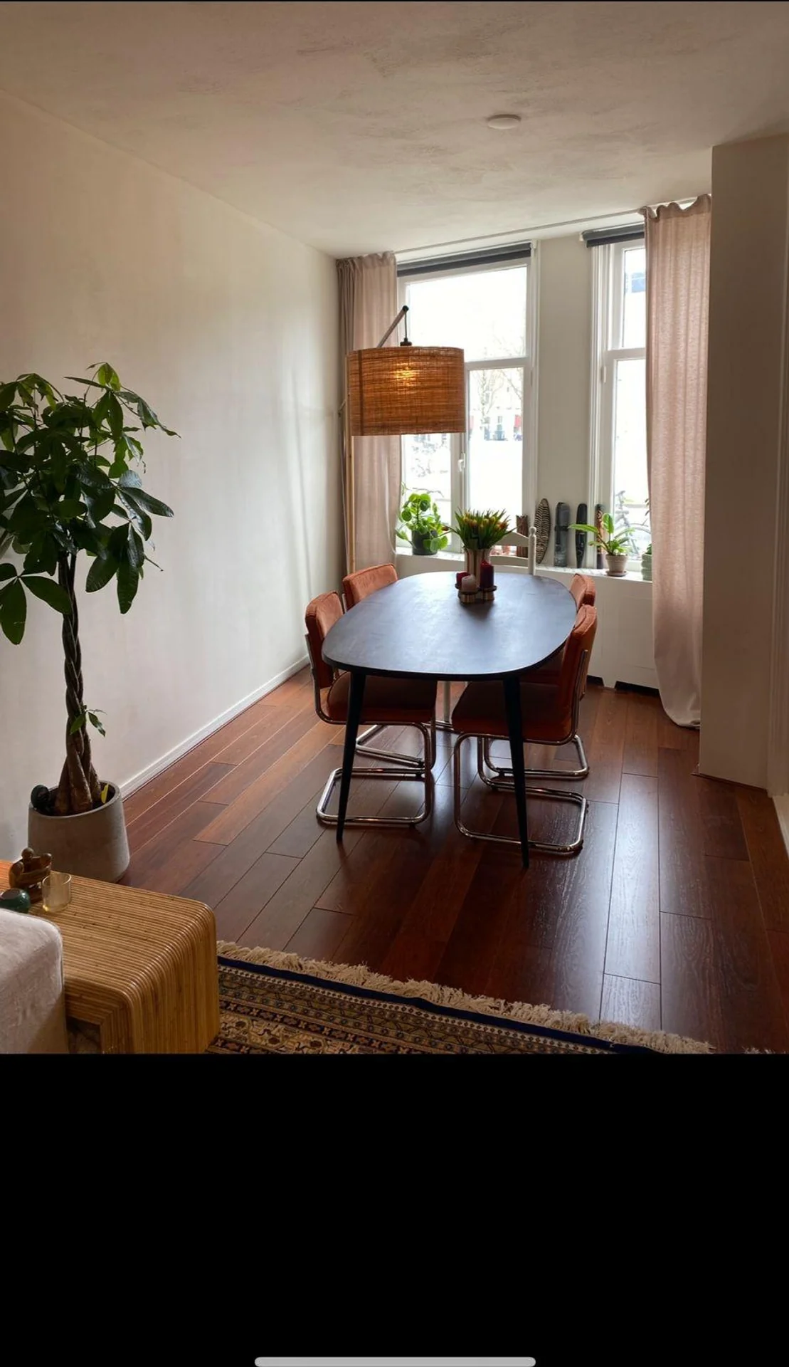 geblurde versie van de foto als achtergrond