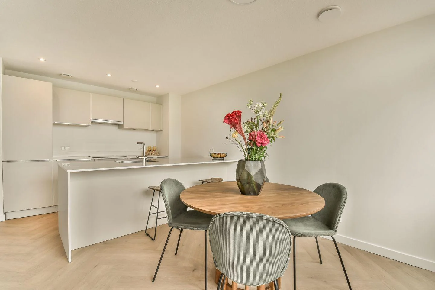 geblurde versie van de foto als achtergrond