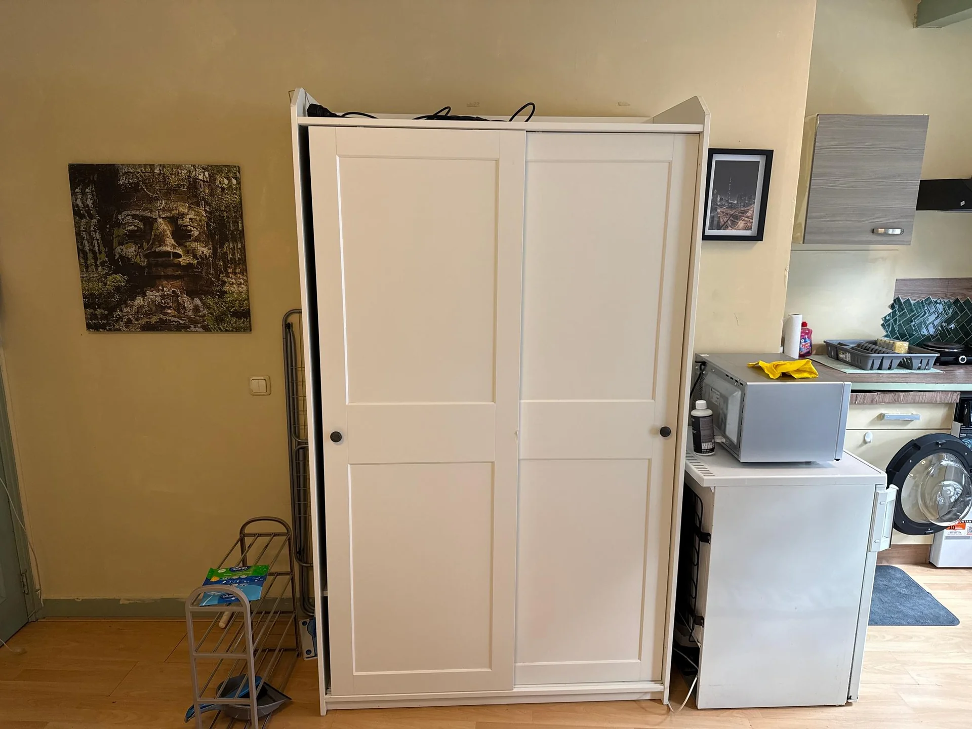 geblurde versie van de foto als achtergrond