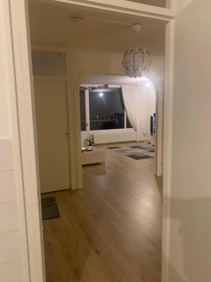 geblurde versie van de foto als achtergrond