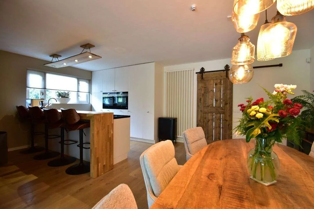 geblurde versie van de foto als achtergrond