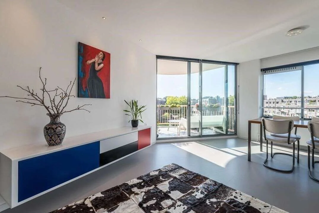 geblurde versie van de foto als achtergrond