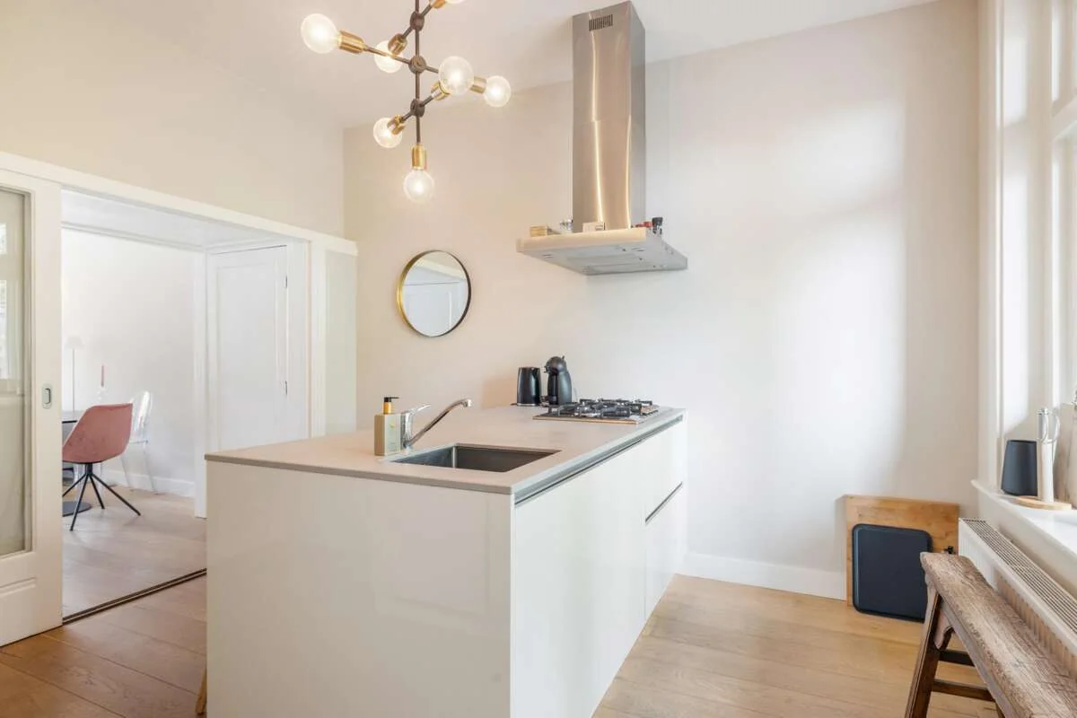 geblurde versie van de foto als achtergrond