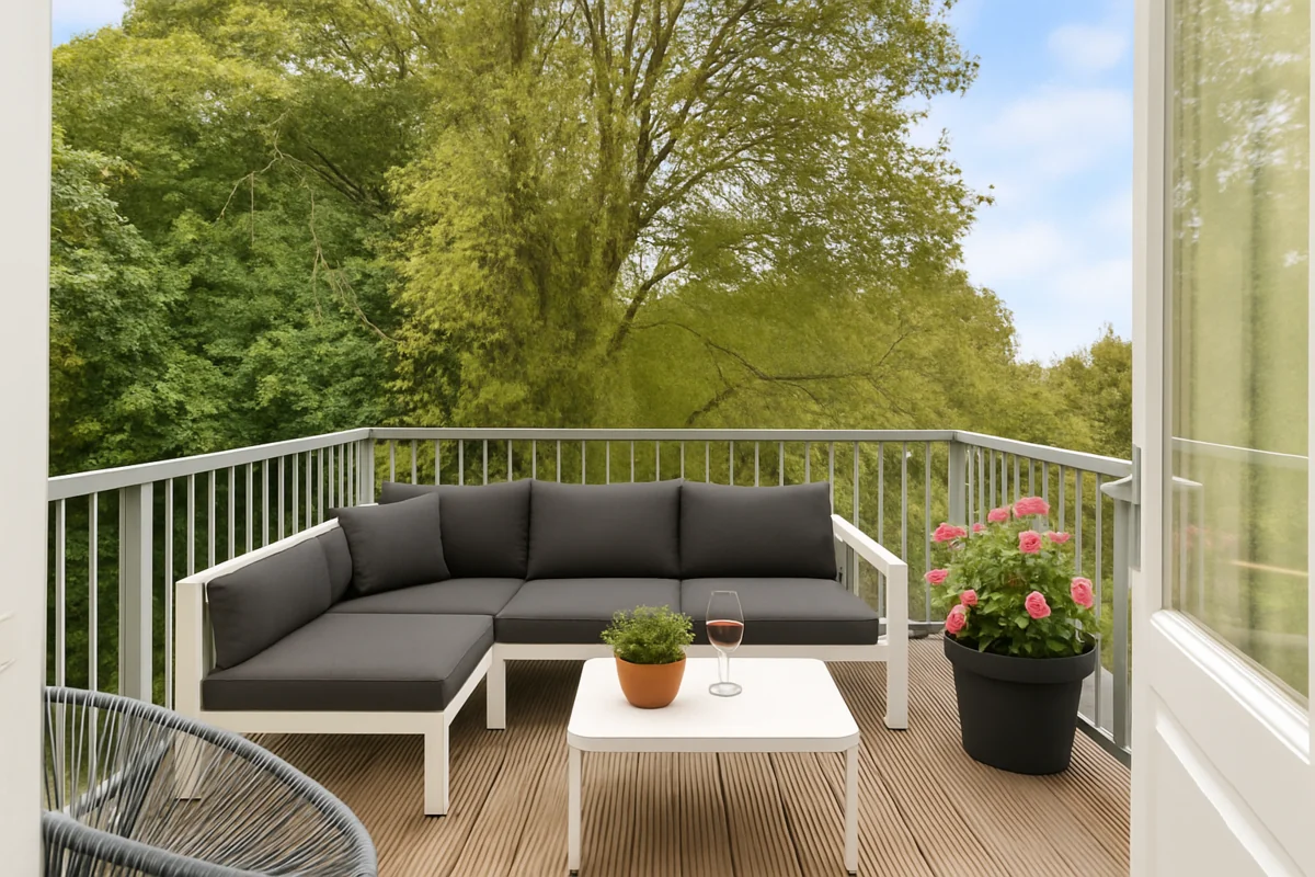 geblurde versie van de foto als achtergrond