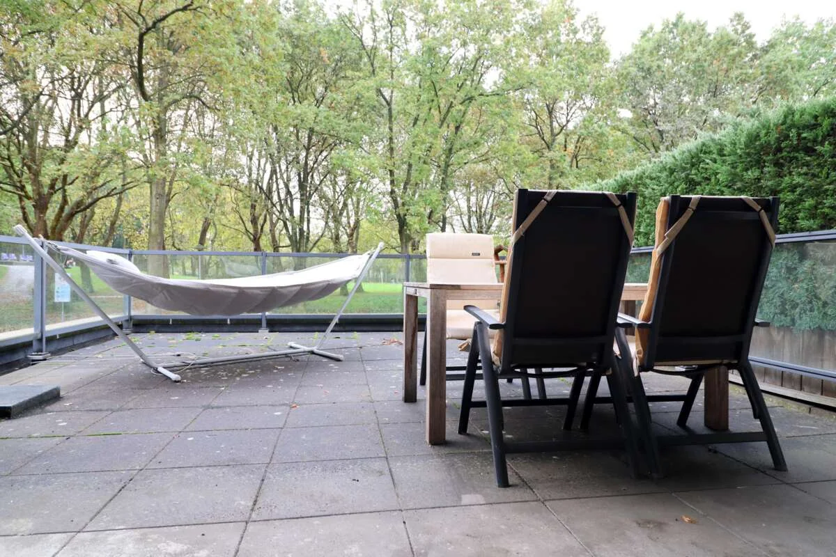 geblurde versie van de foto als achtergrond