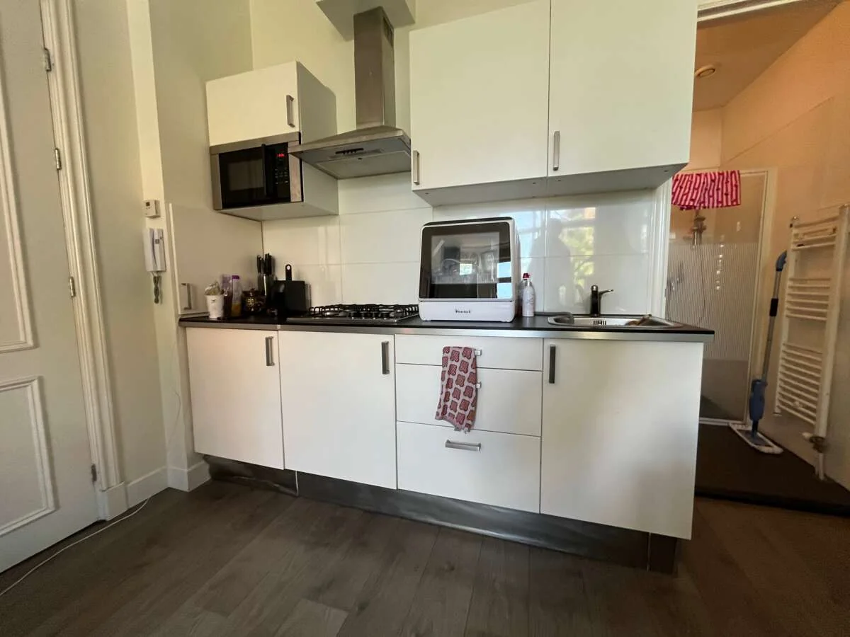 geblurde versie van de foto als achtergrond