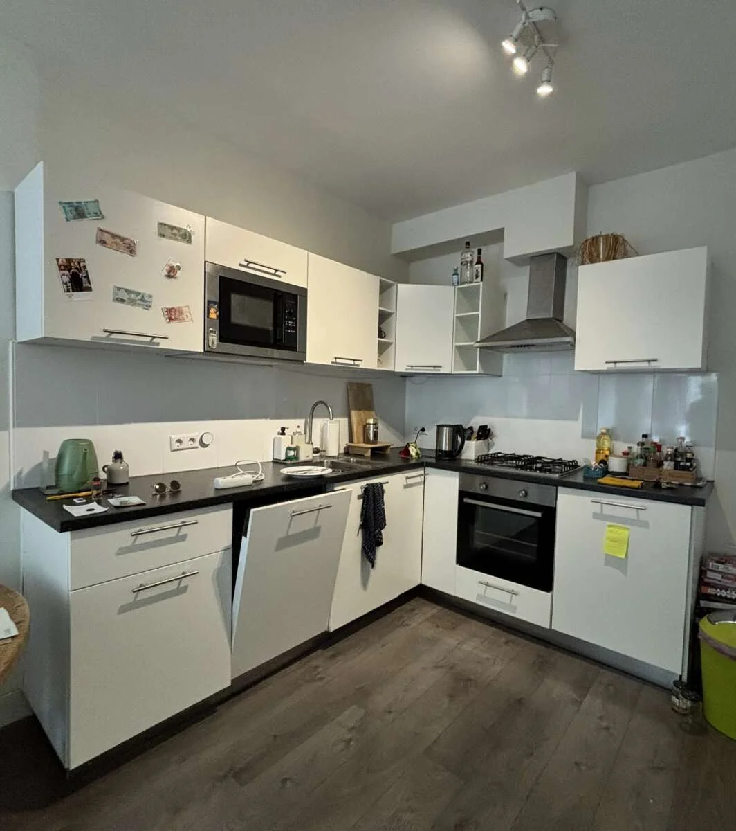 geblurde versie van de foto als achtergrond