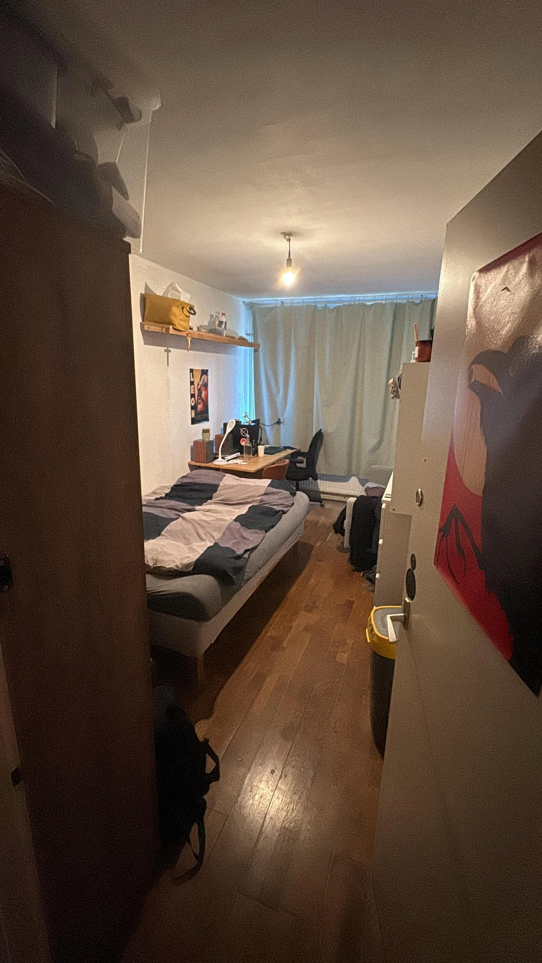 geblurde versie van de foto als achtergrond