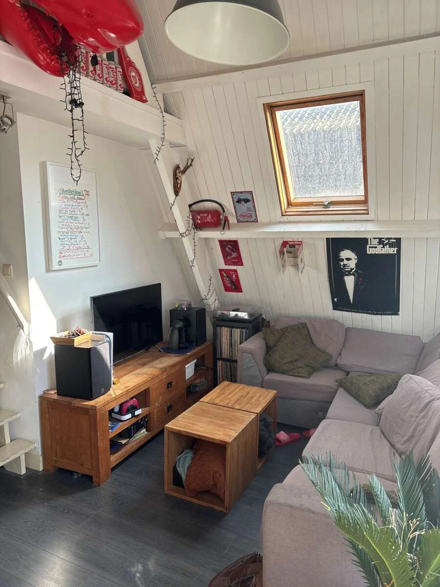 geblurde versie van de foto als achtergrond