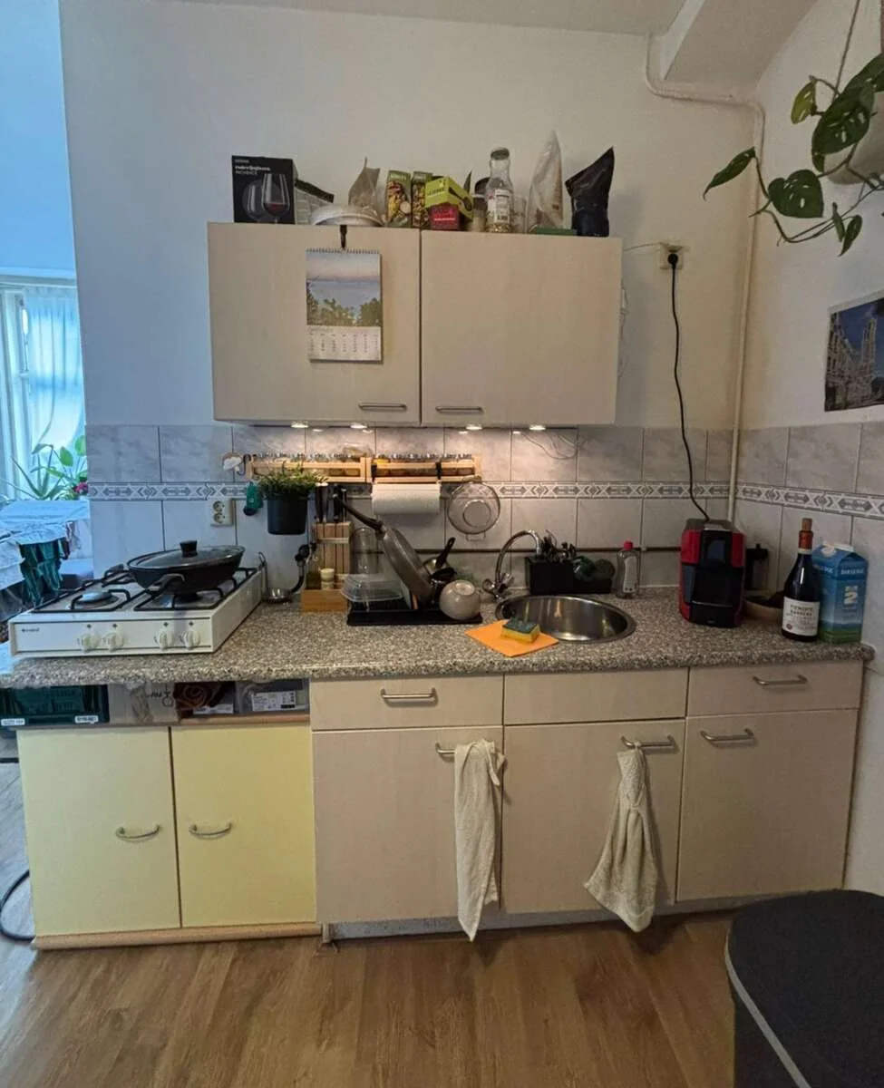 geblurde versie van de foto als achtergrond