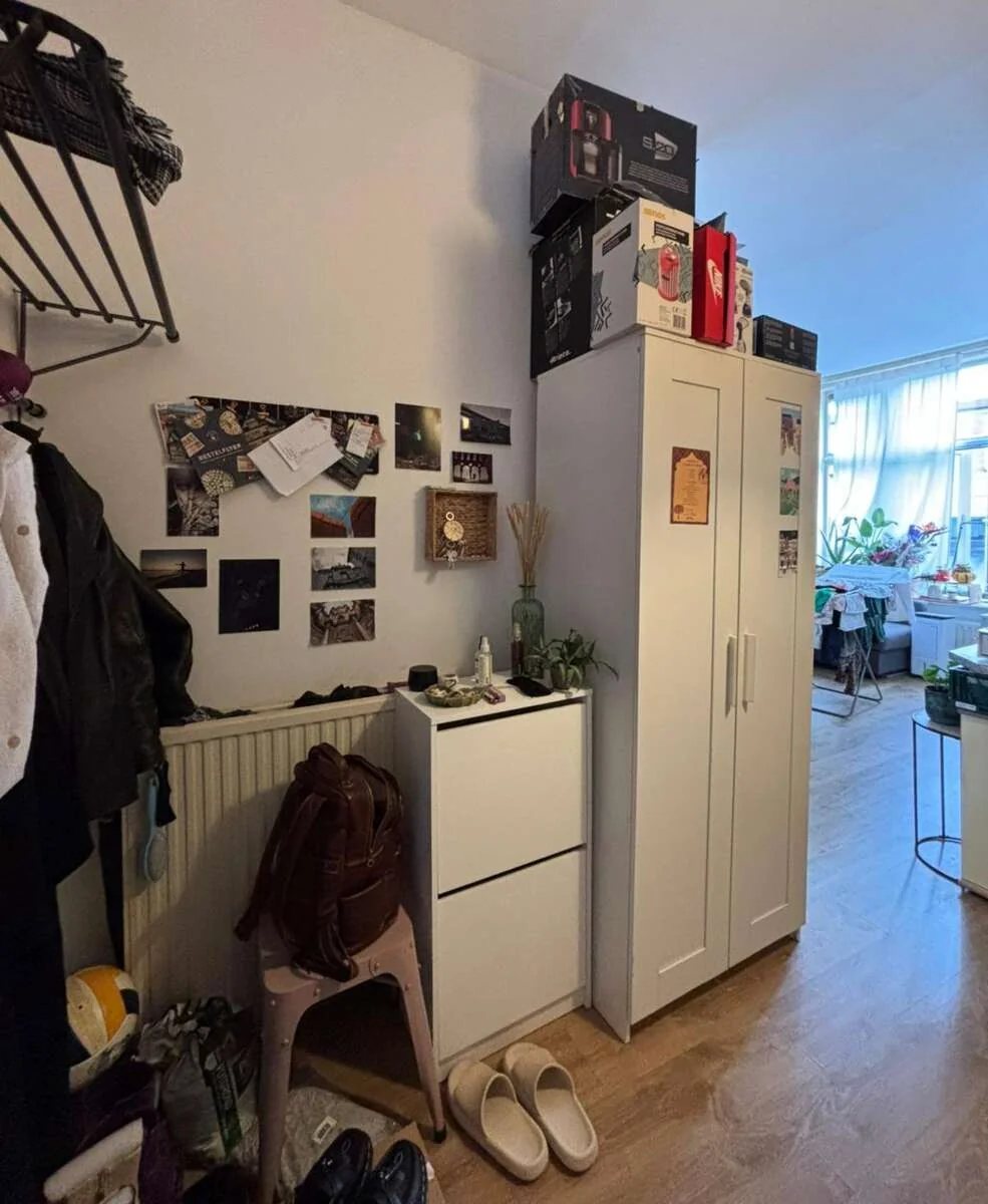 geblurde versie van de foto als achtergrond