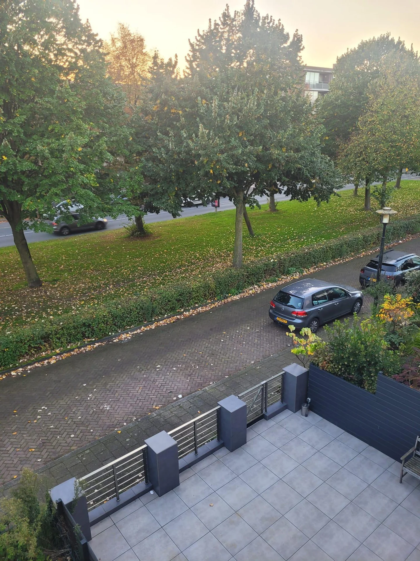 geblurde versie van de foto als achtergrond