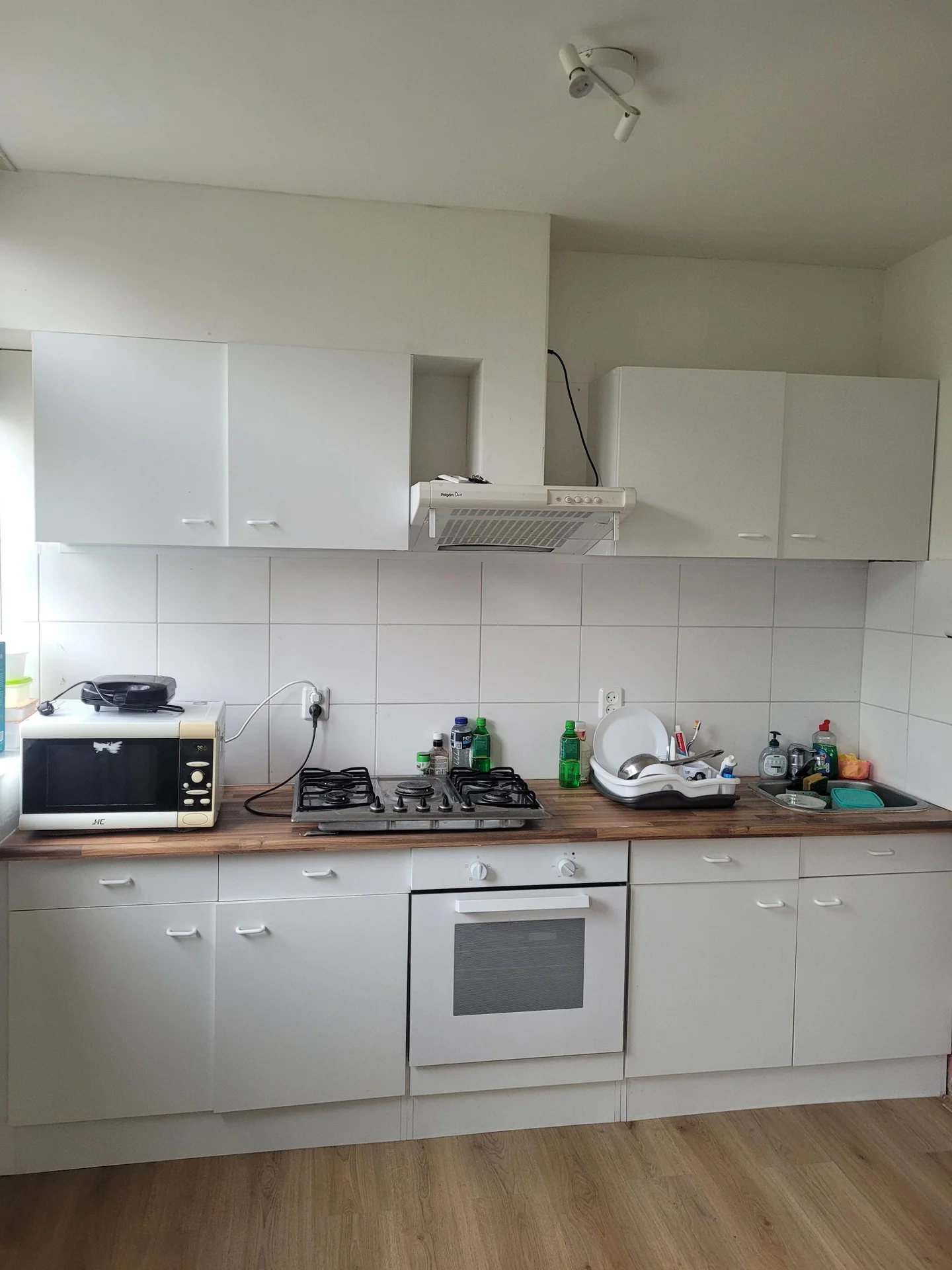 geblurde versie van de foto als achtergrond