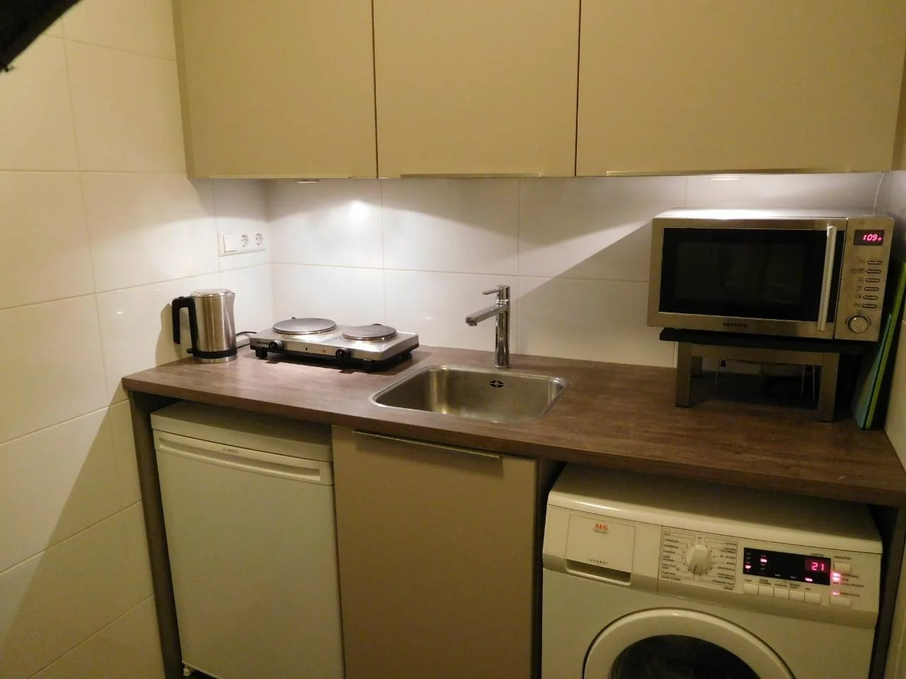 geblurde versie van de foto als achtergrond