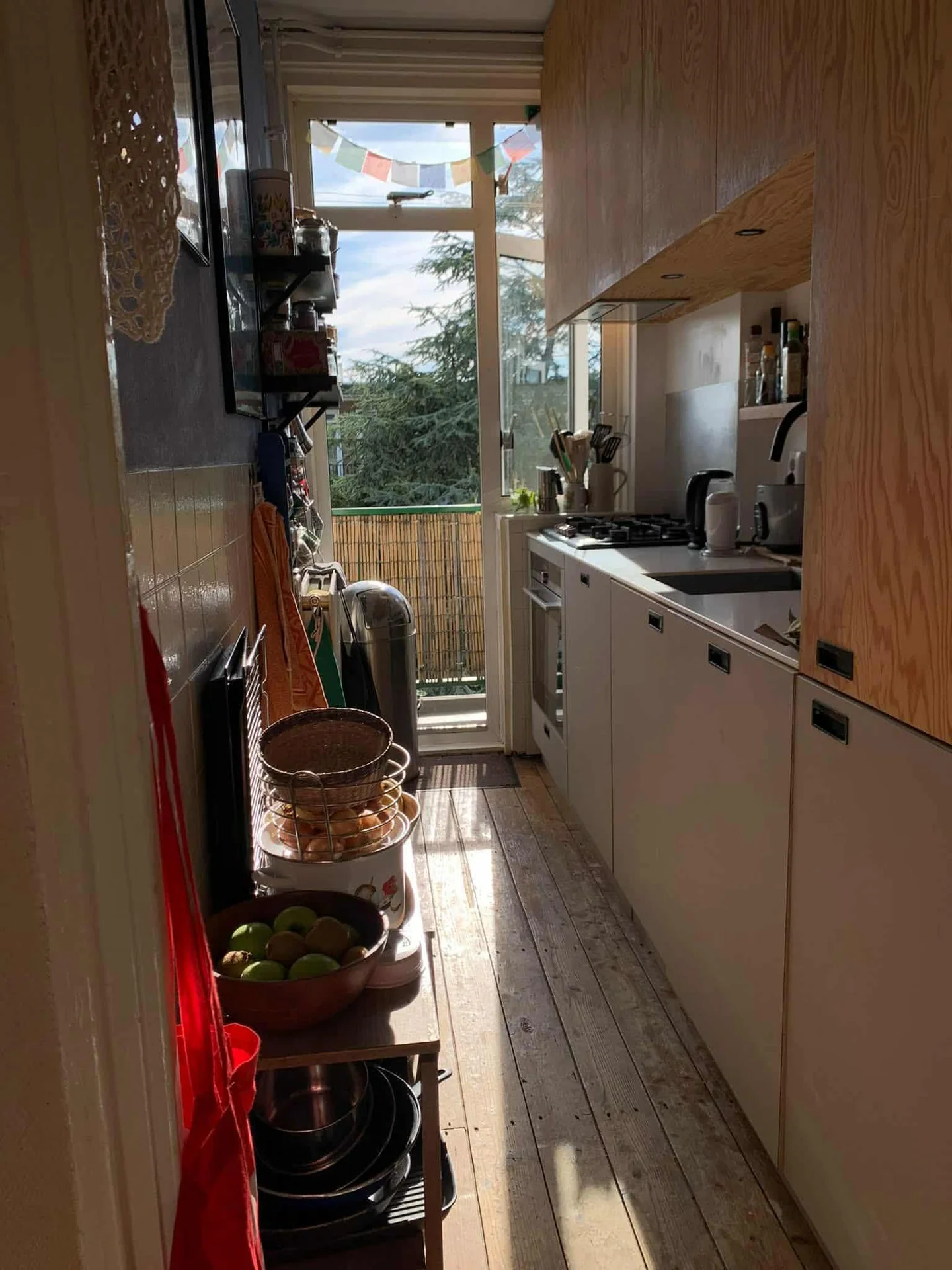 geblurde versie van de foto als achtergrond