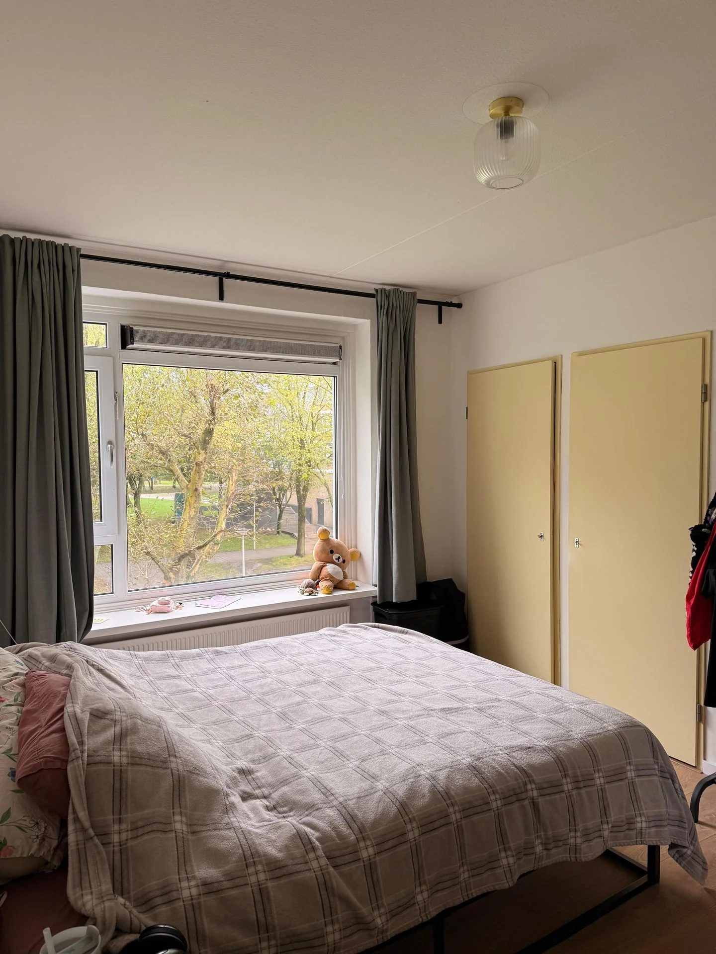 geblurde versie van de foto als achtergrond