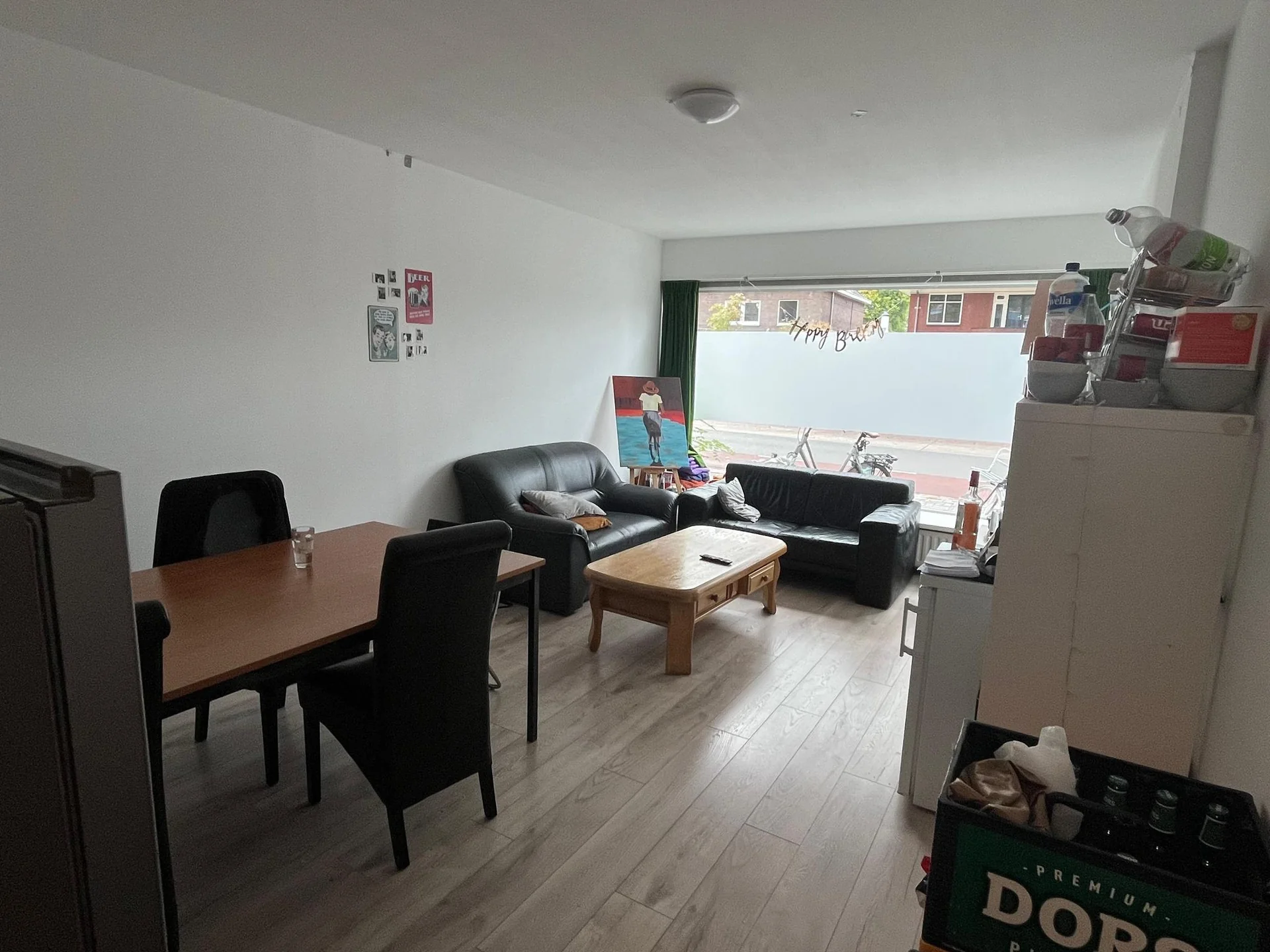 geblurde versie van de foto als achtergrond