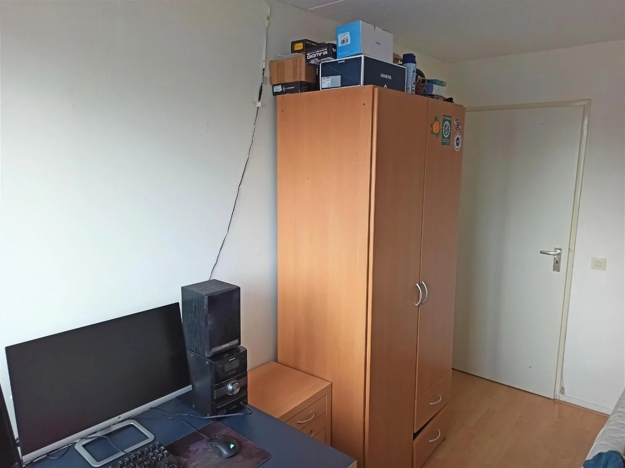 geblurde versie van de foto als achtergrond