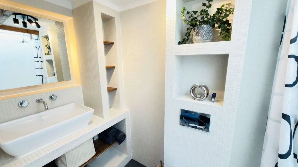 geblurde versie van de foto als achtergrond