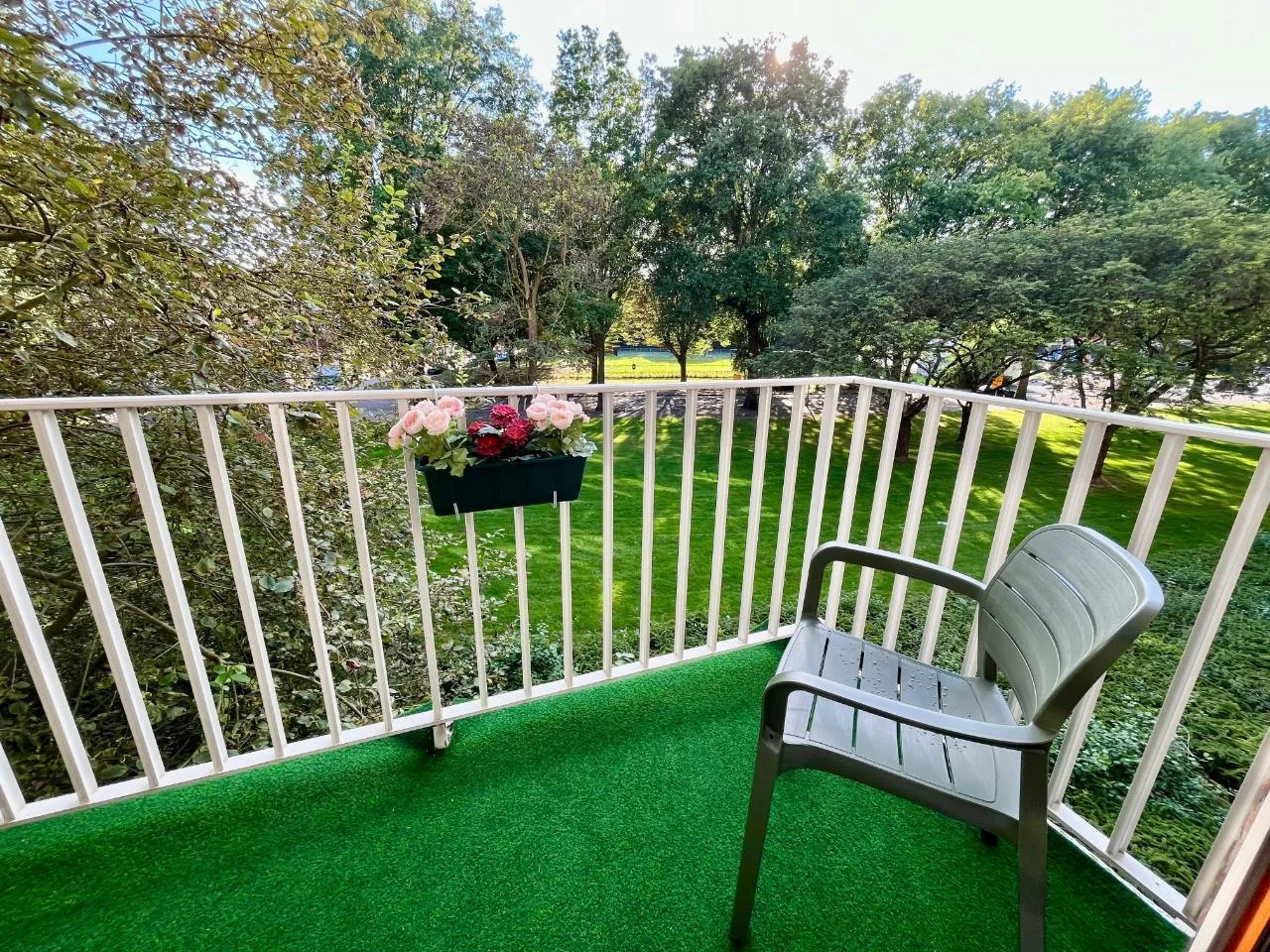 geblurde versie van de foto als achtergrond