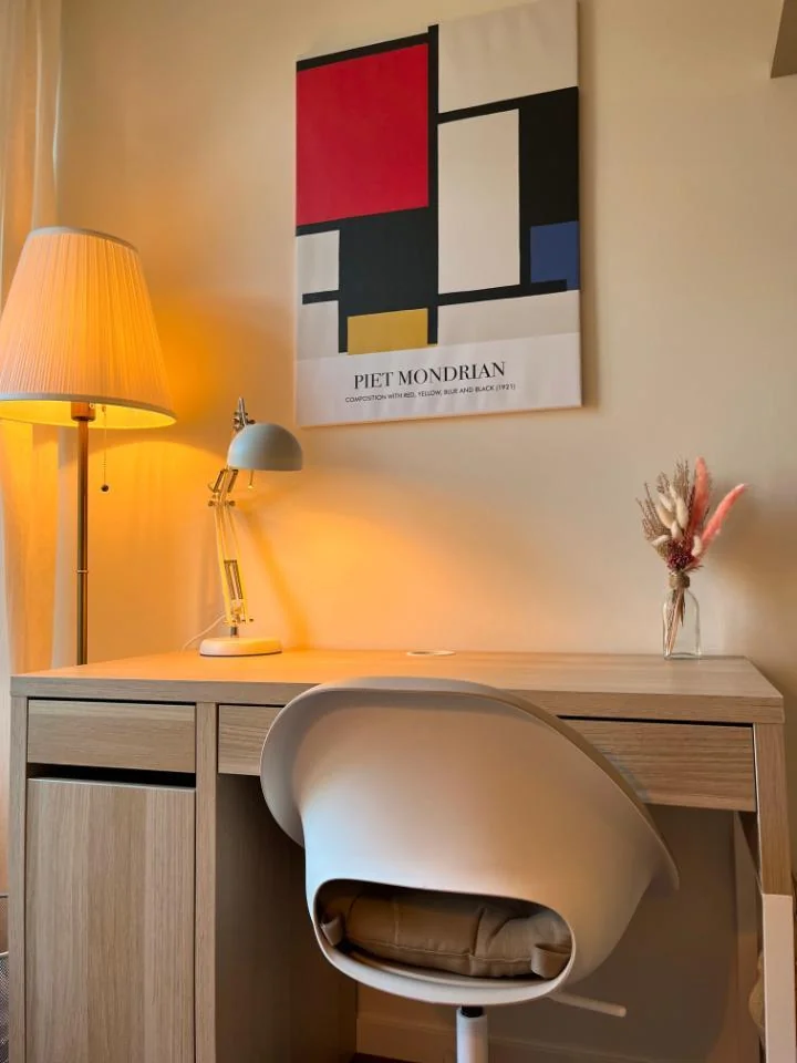 geblurde versie van de foto als achtergrond