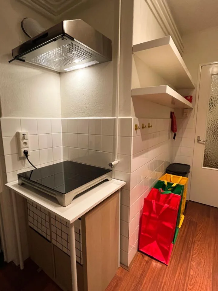 geblurde versie van de foto als achtergrond