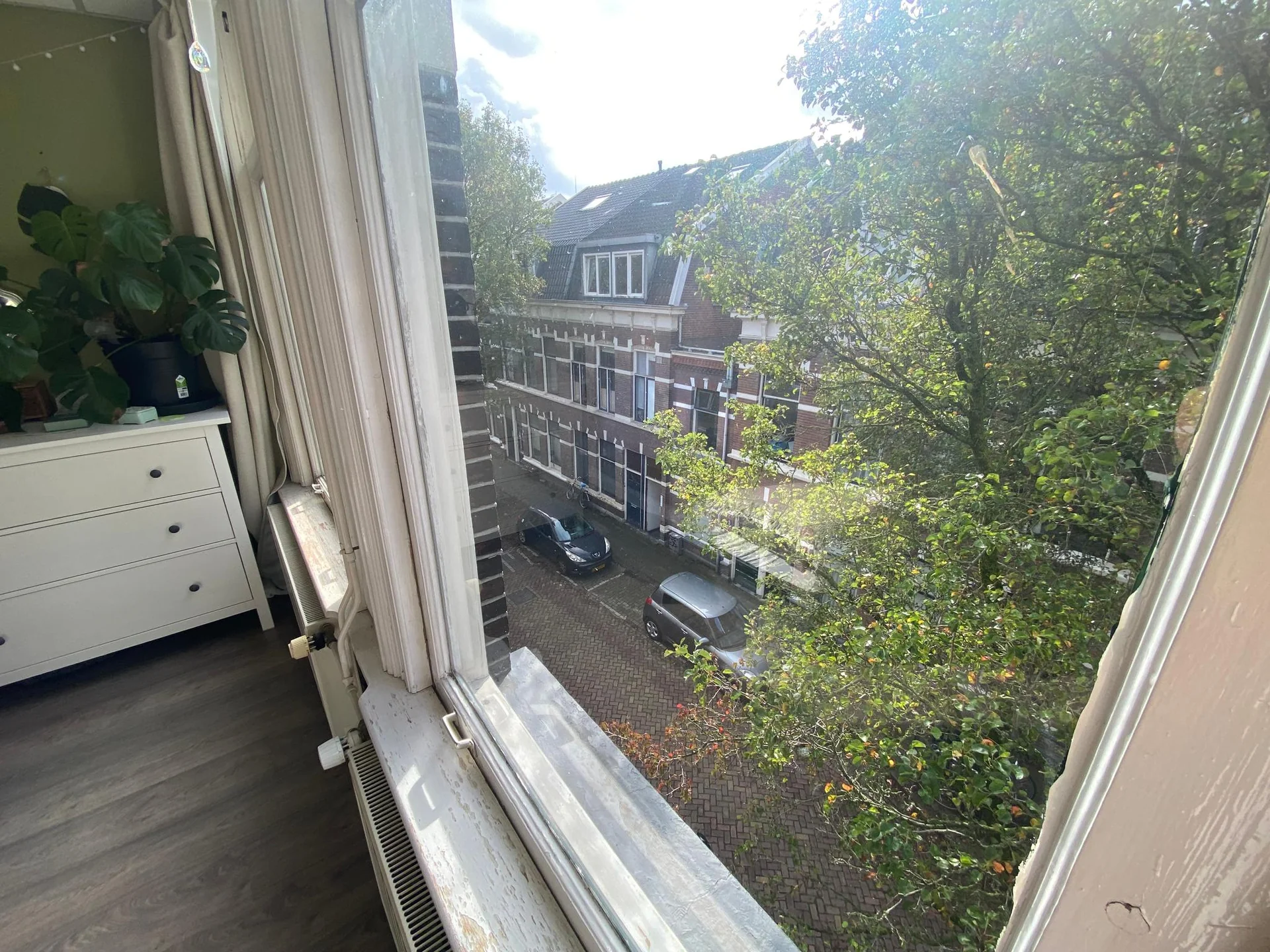 geblurde versie van de foto als achtergrond