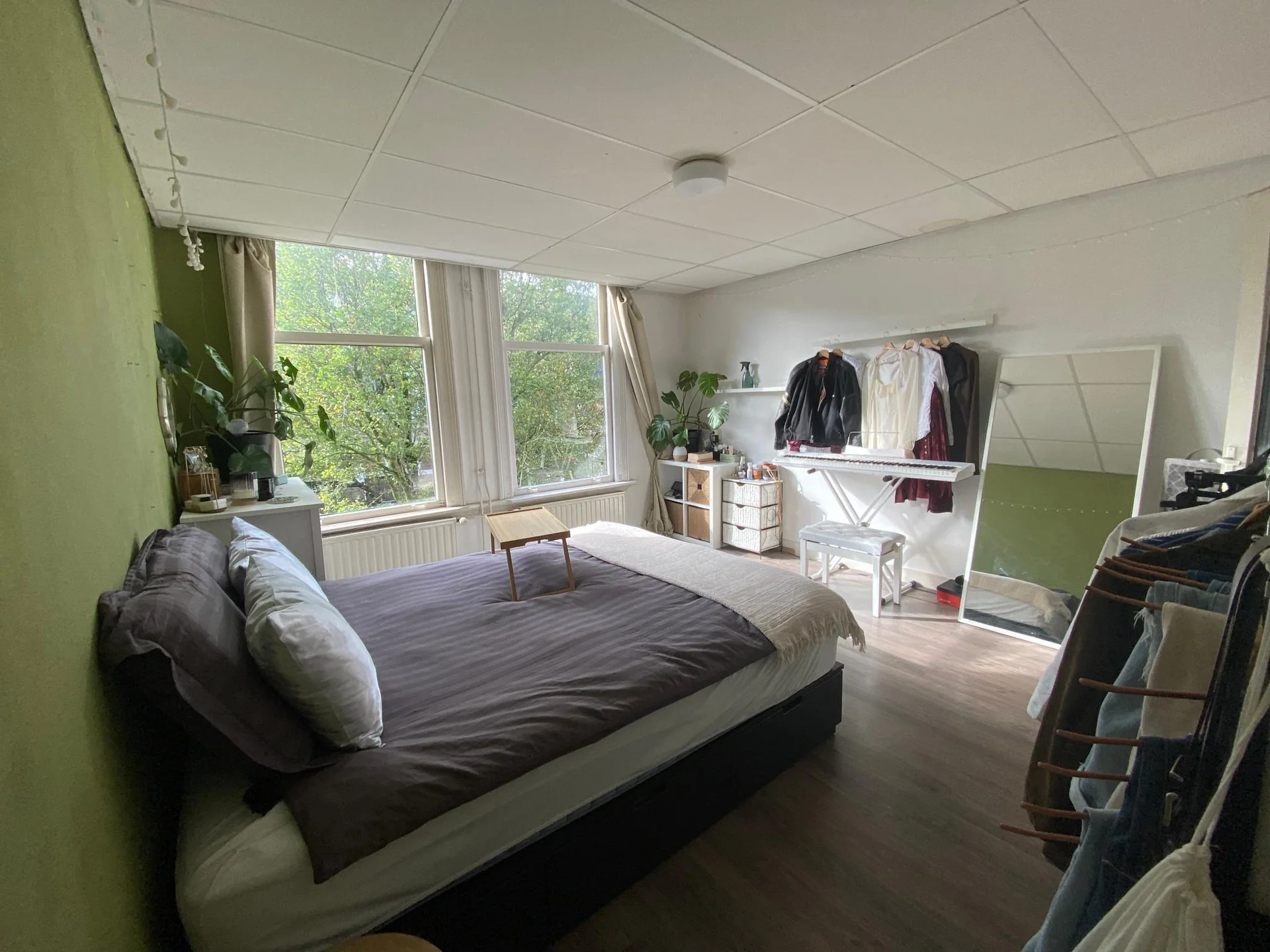 geblurde versie van de foto als achtergrond