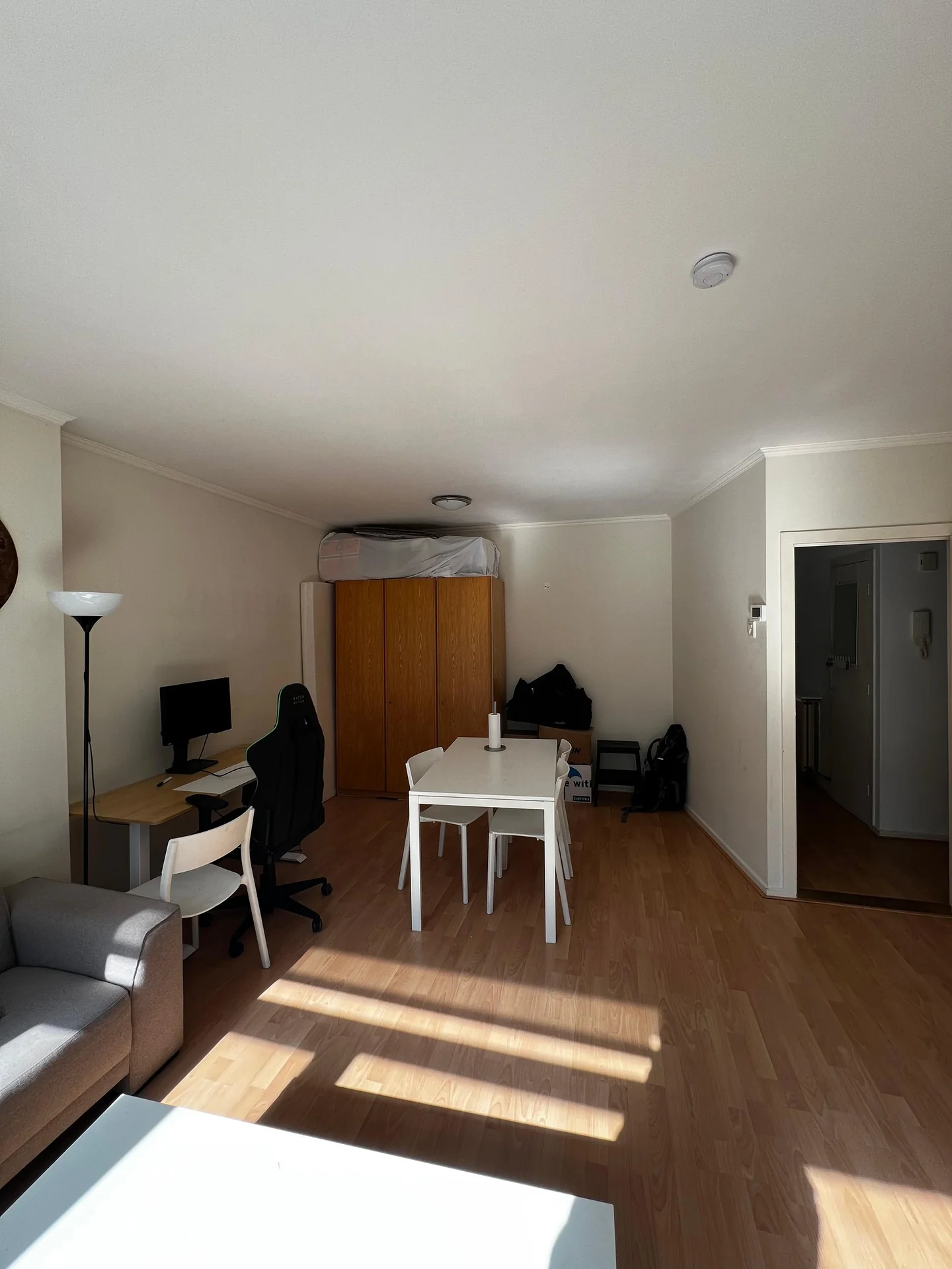 geblurde versie van de foto als achtergrond