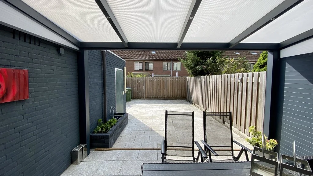 geblurde versie van de foto als achtergrond