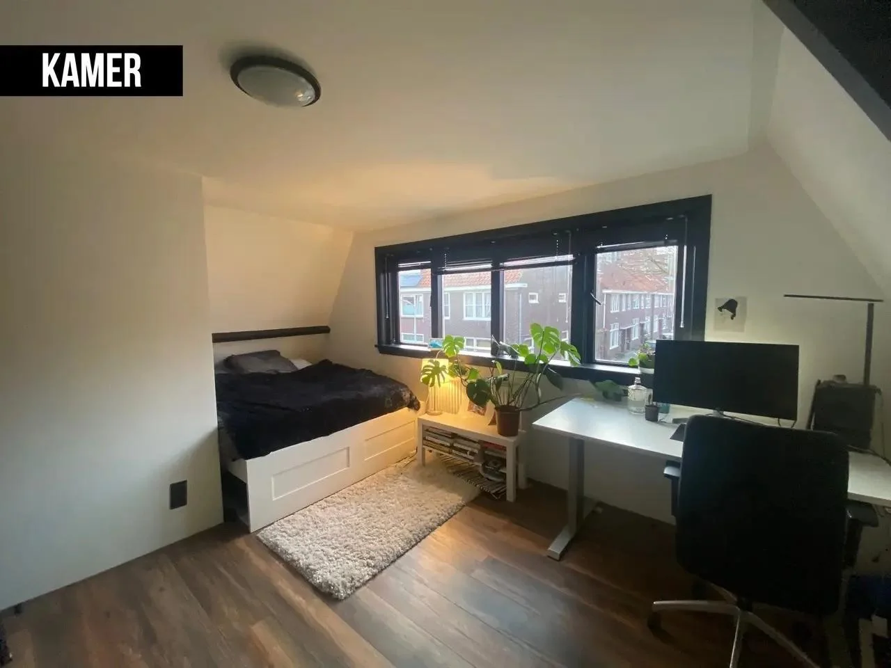 geblurde versie van de foto als achtergrond