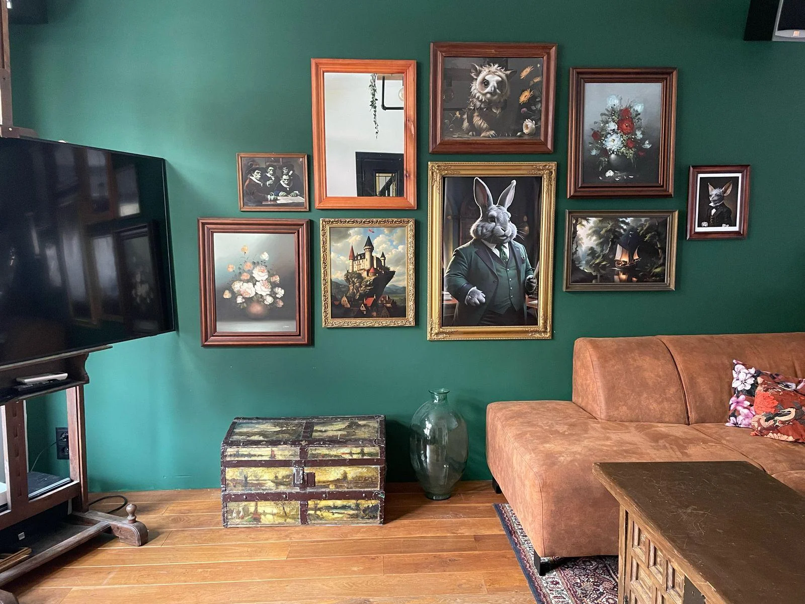 geblurde versie van de foto als achtergrond