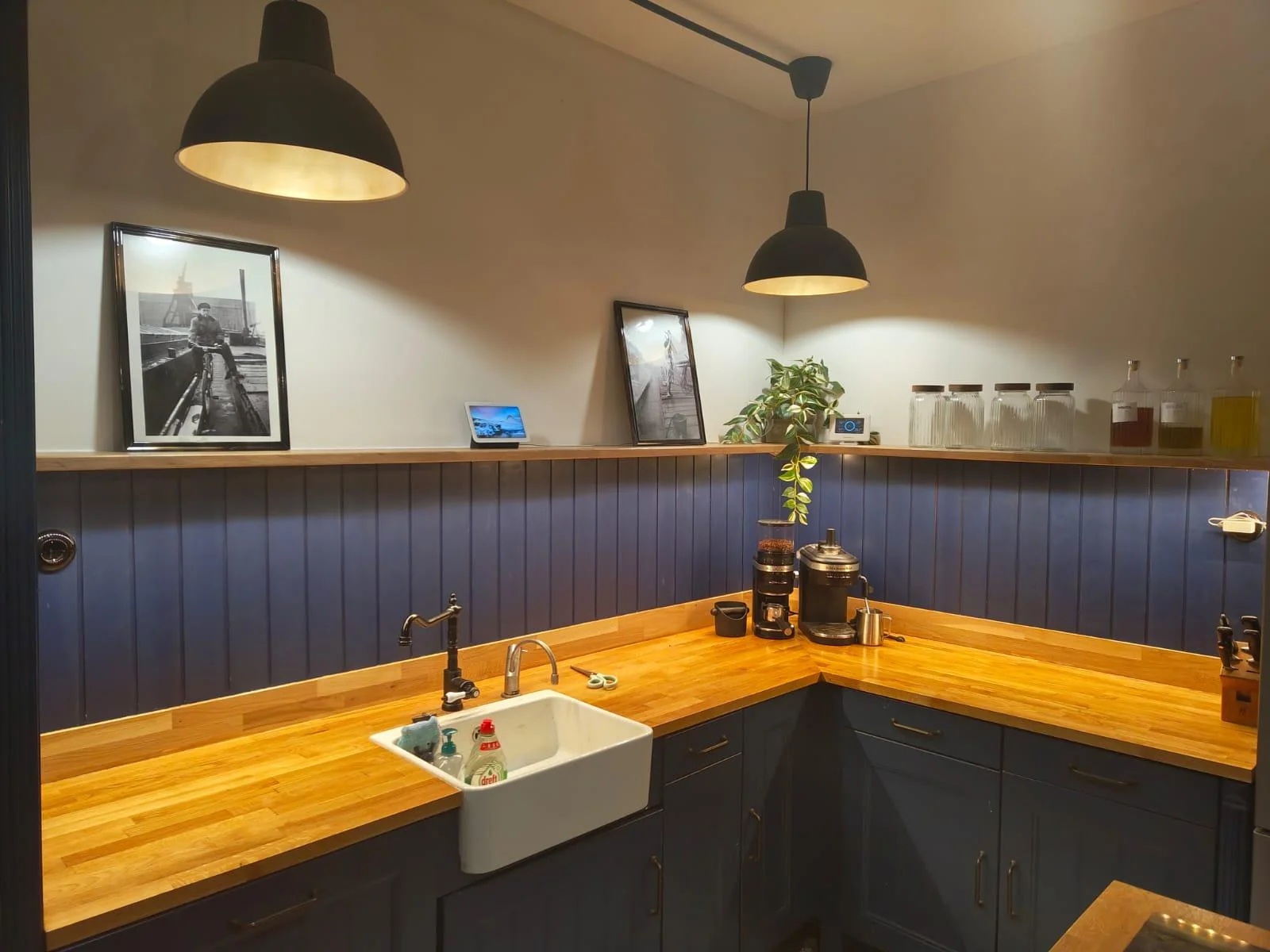 geblurde versie van de foto als achtergrond