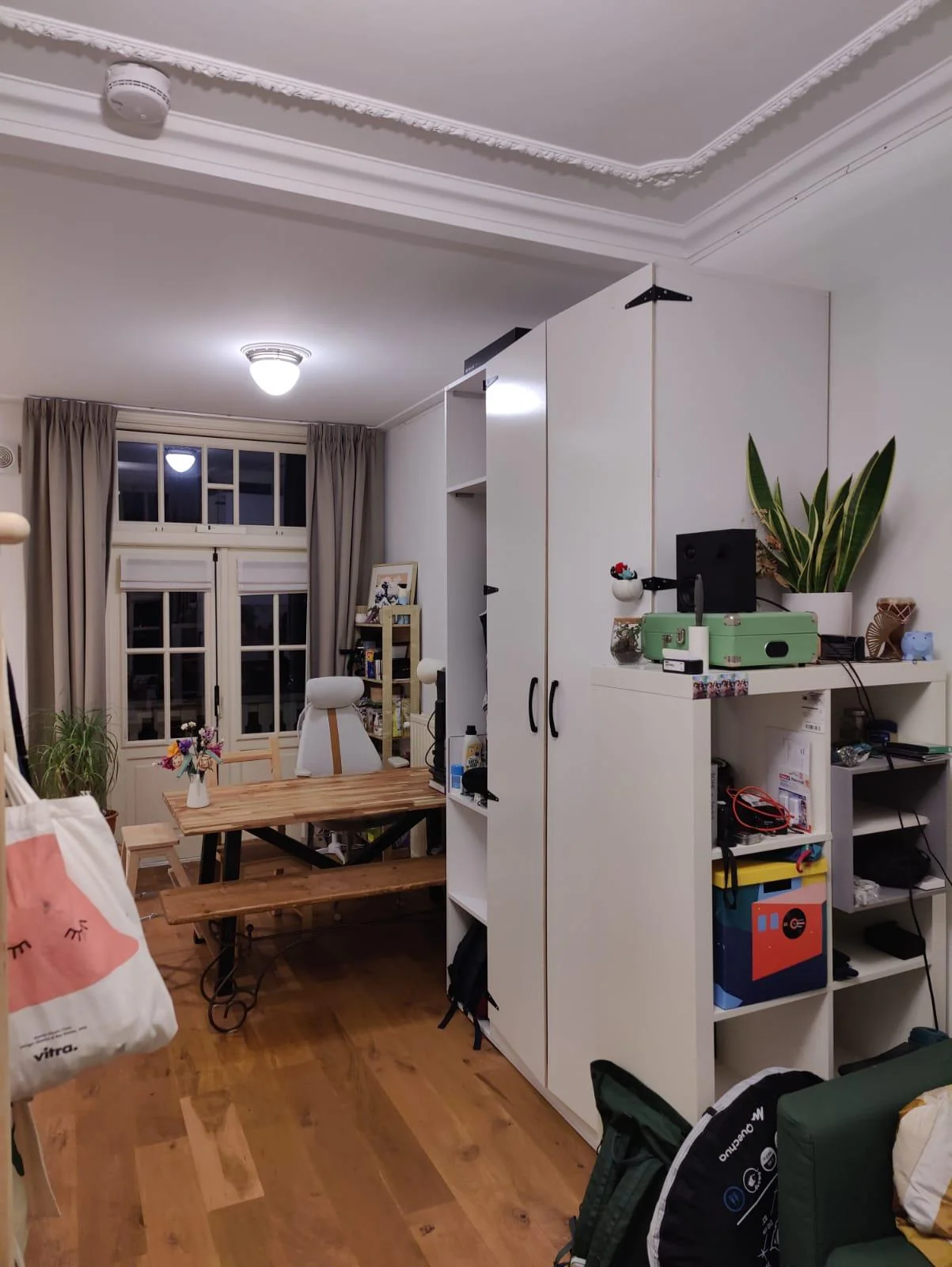 geblurde versie van de foto als achtergrond