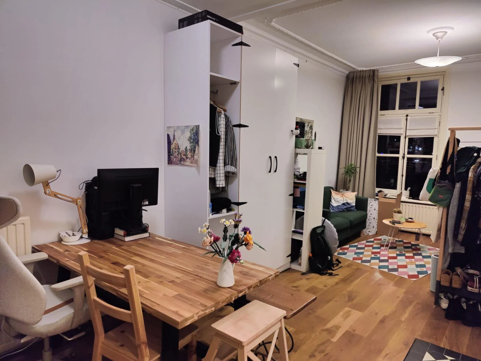 geblurde versie van de foto als achtergrond