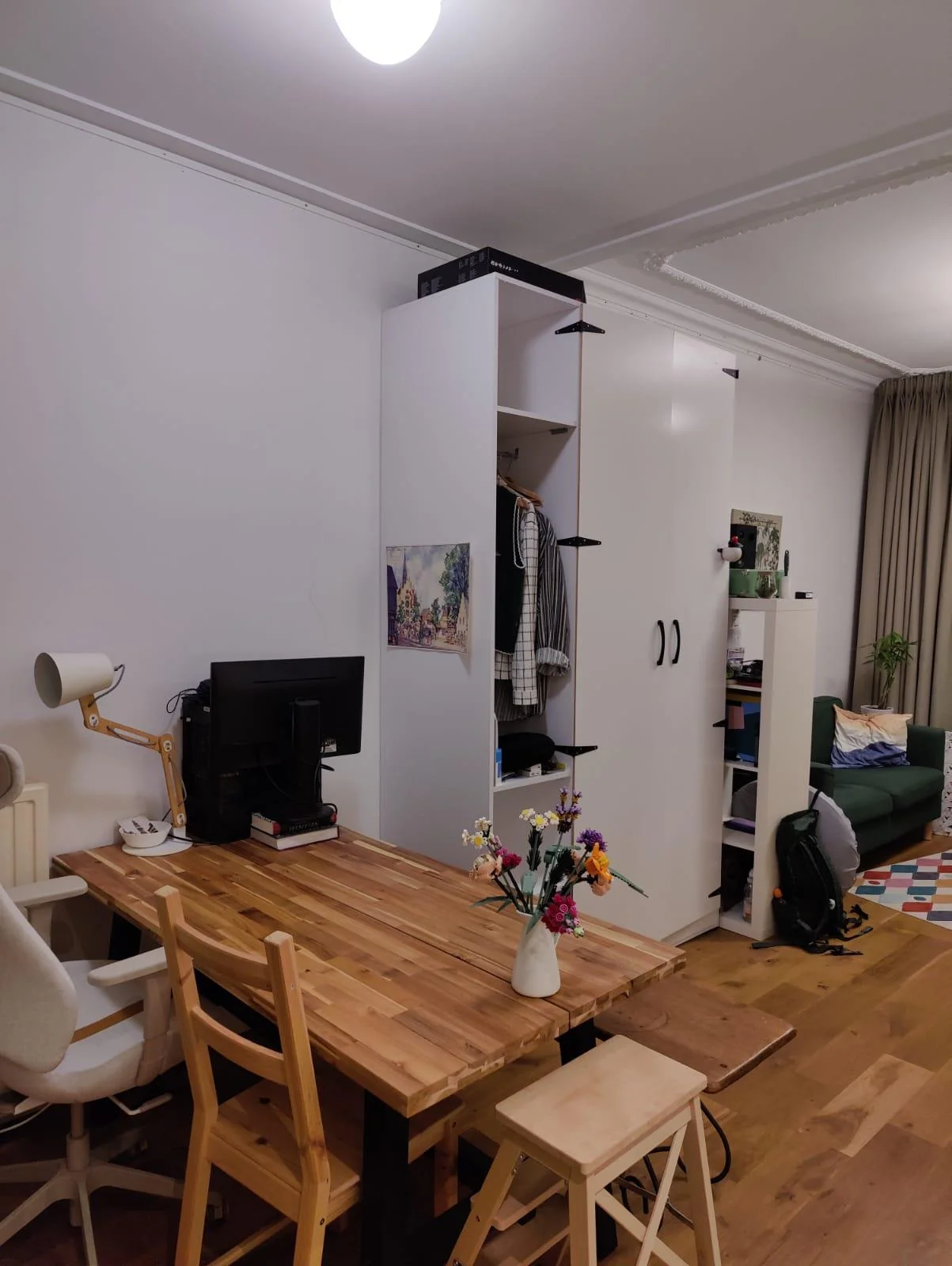 geblurde versie van de foto als achtergrond