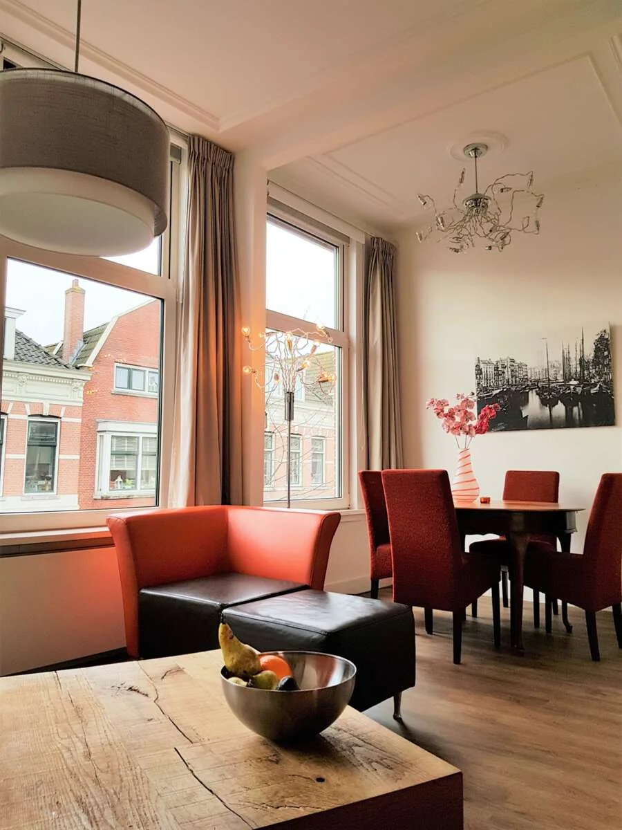 geblurde versie van de foto als achtergrond