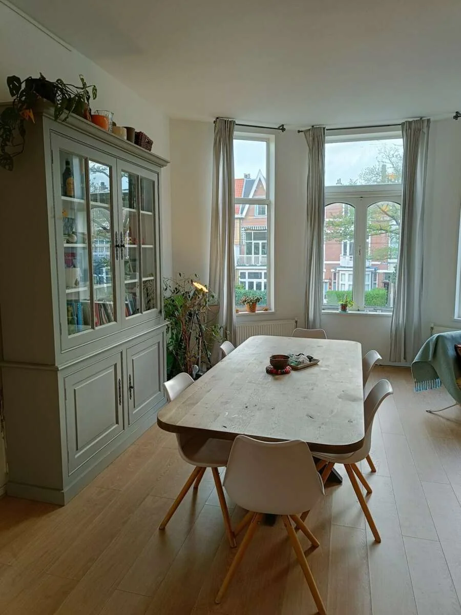 geblurde versie van de foto als achtergrond