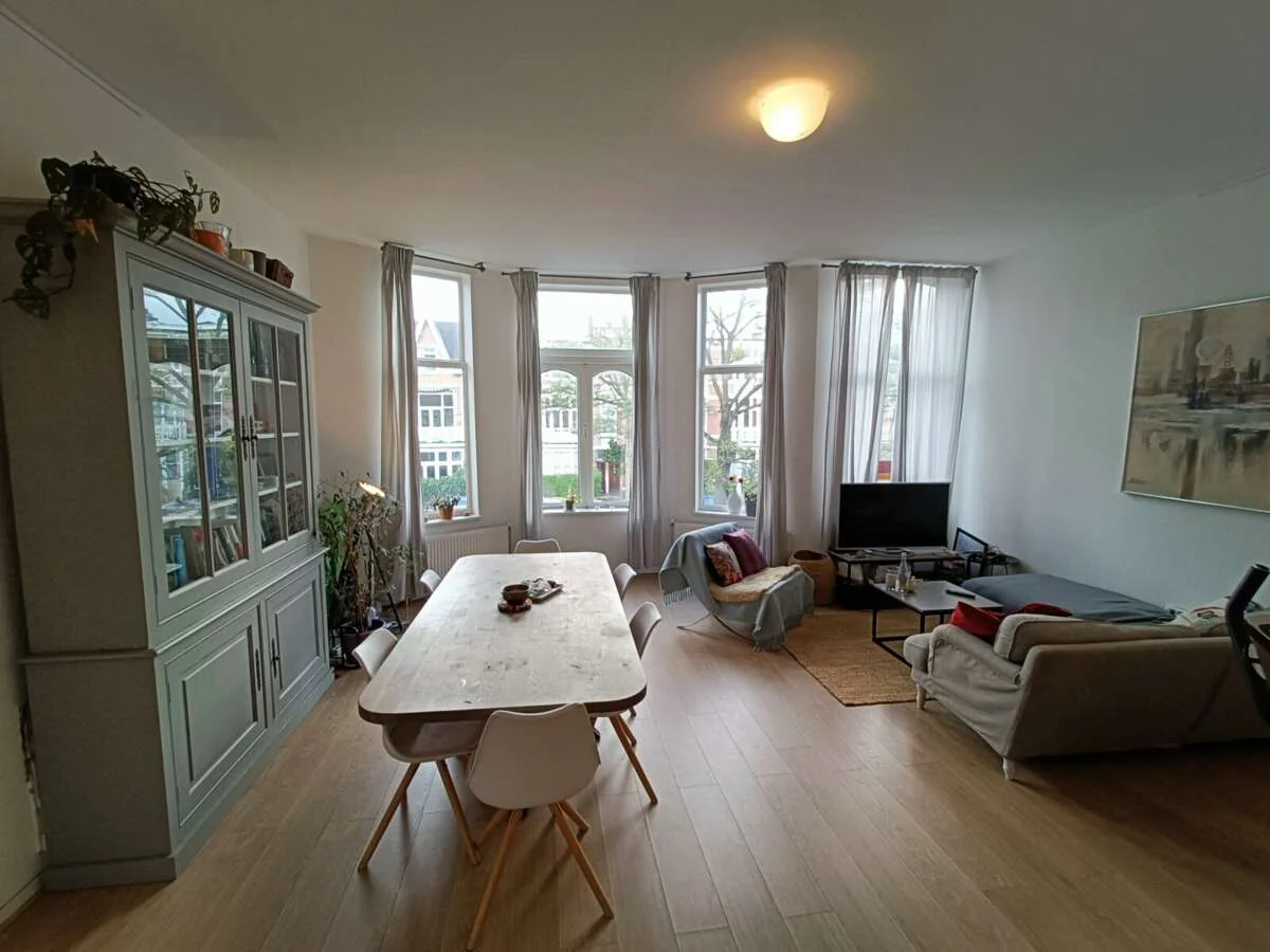 geblurde versie van de foto als achtergrond