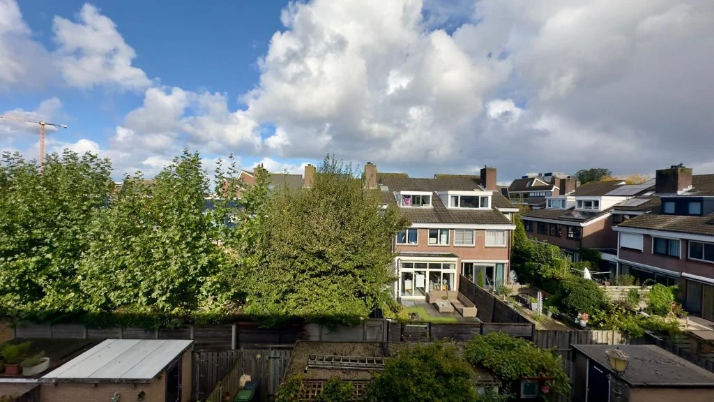 geblurde versie van de foto als achtergrond