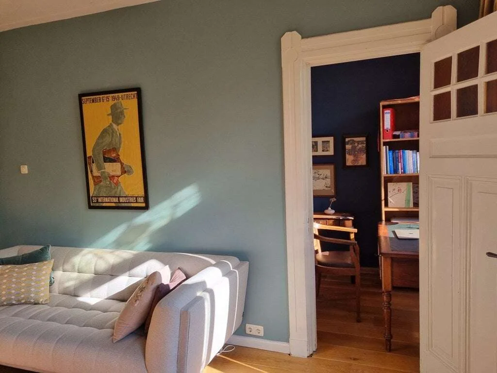 geblurde versie van de foto als achtergrond