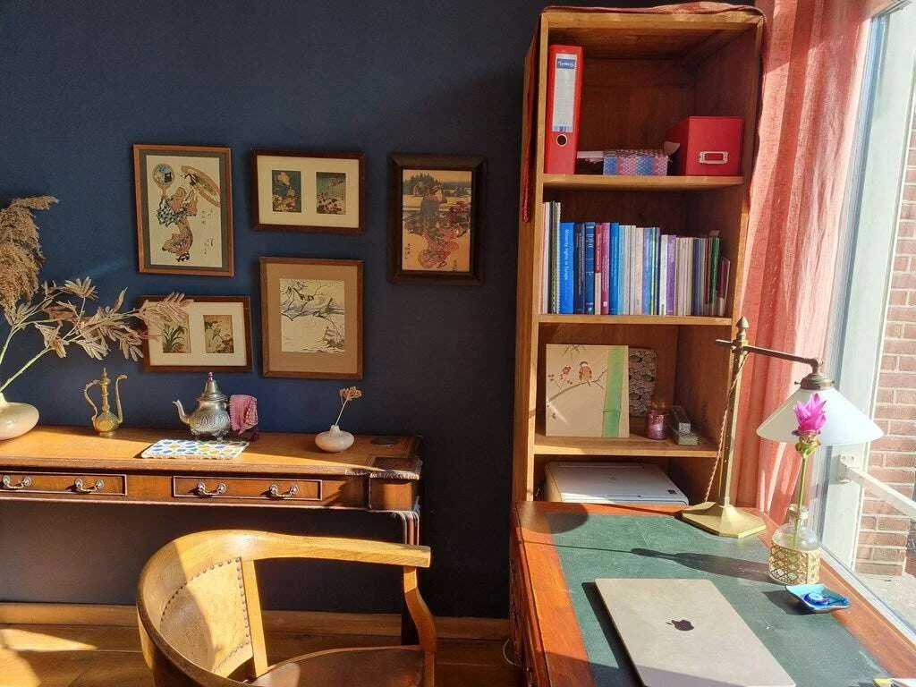 geblurde versie van de foto als achtergrond