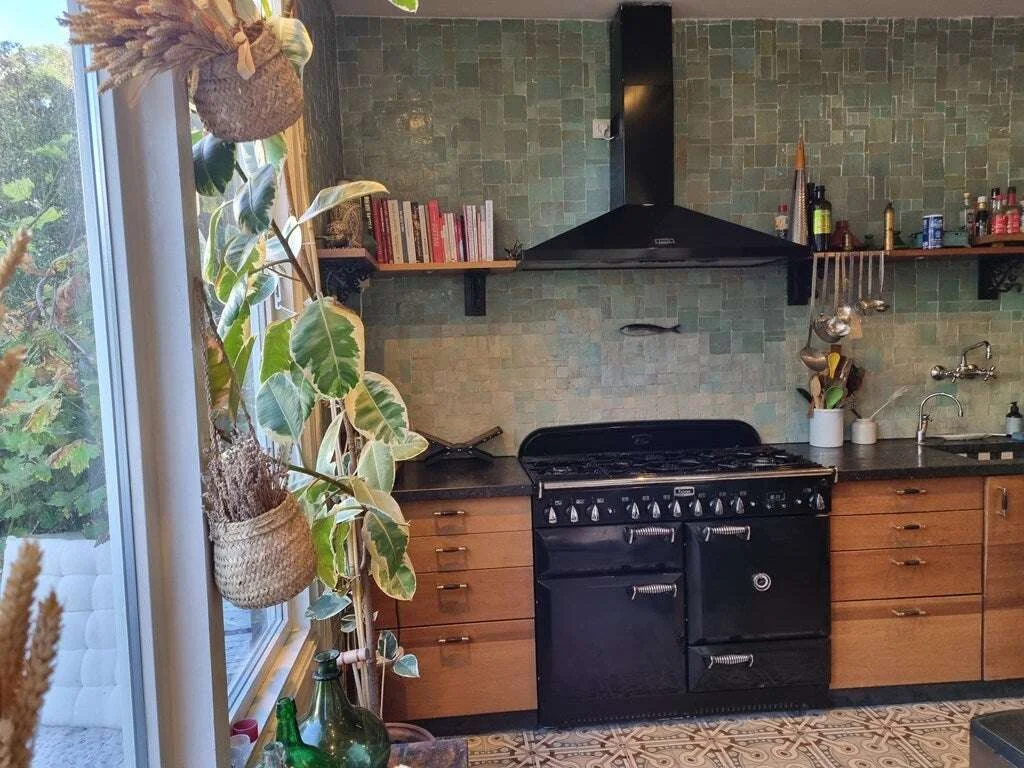 geblurde versie van de foto als achtergrond