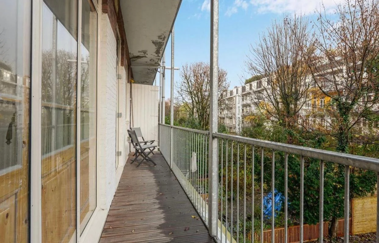 geblurde versie van de foto als achtergrond