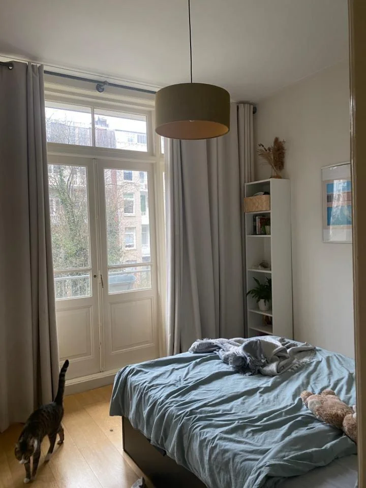 geblurde versie van de foto als achtergrond