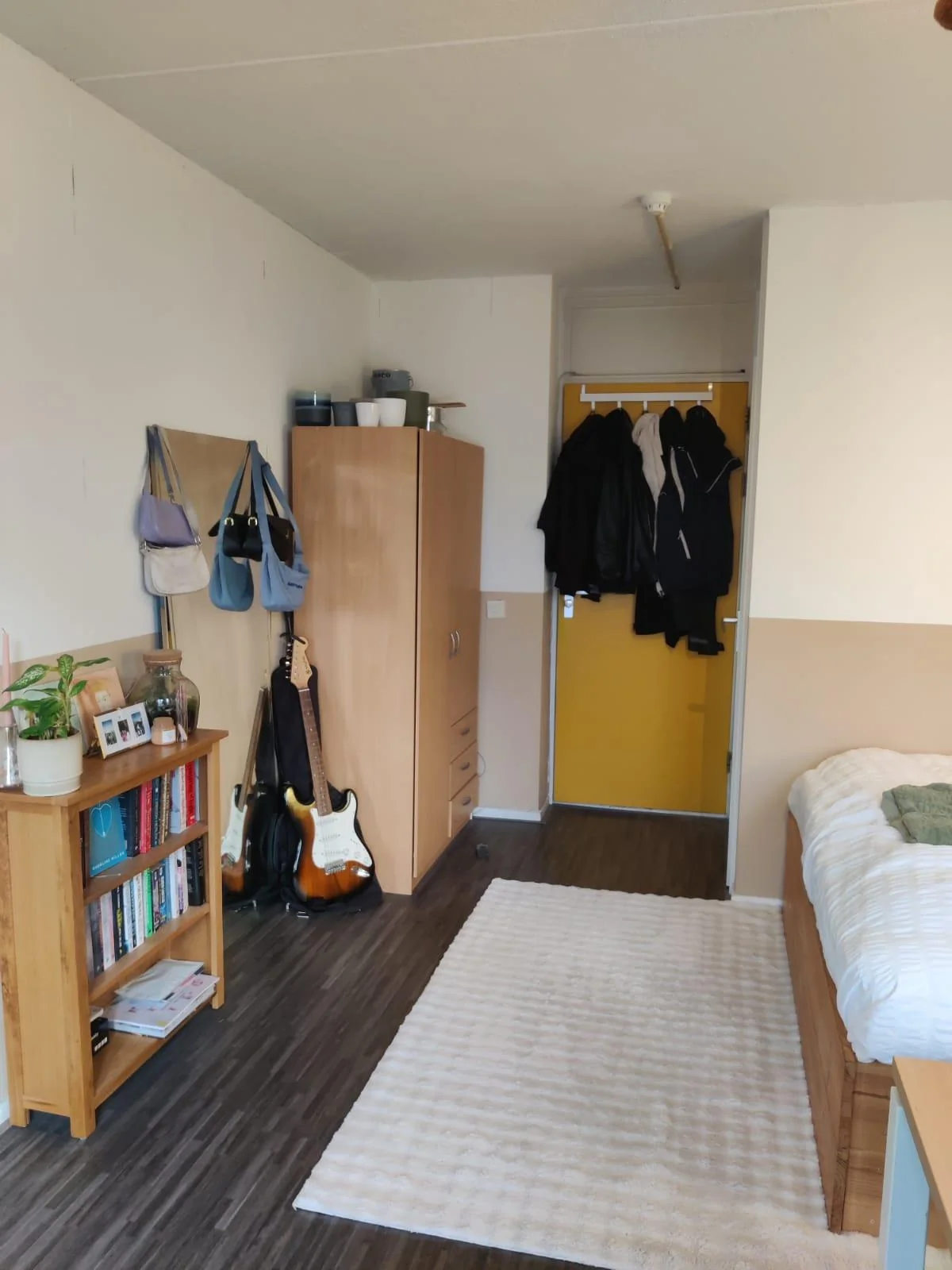 geblurde versie van de foto als achtergrond