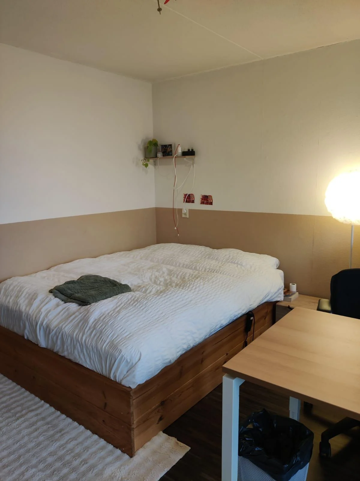 geblurde versie van de foto als achtergrond