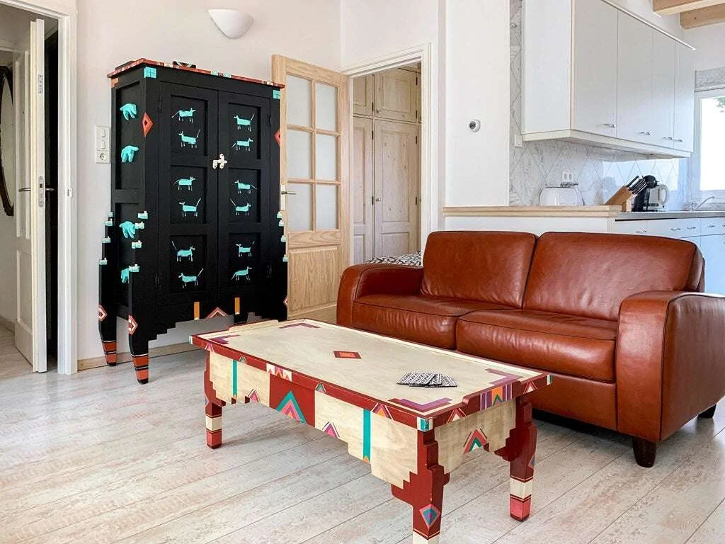 geblurde versie van de foto als achtergrond