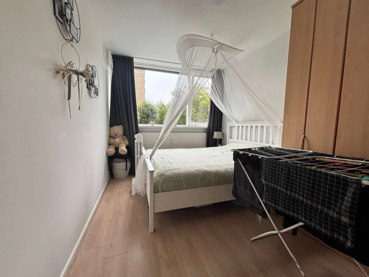 geblurde versie van de foto als achtergrond